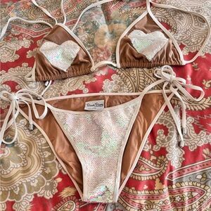 Beach Bunny Iridescent Heart Bikini